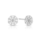 Snowflake Studs on Velvet Tag - Splendid Iris