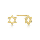 Star of David Stud Earrings on Velvet Tag - Splendid Iris