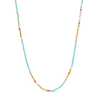 Seed Bead & Freshwater Pearl Necklace - Splendid Iris