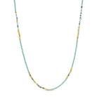 Seed Bead & Freshwater Pearl Necklace - Splendid Iris