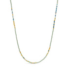 Seed Bead & Freshwater Pearl Necklace - Splendid Iris
