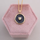 Minimal Heart Medallion Necklace - Splendid Iris