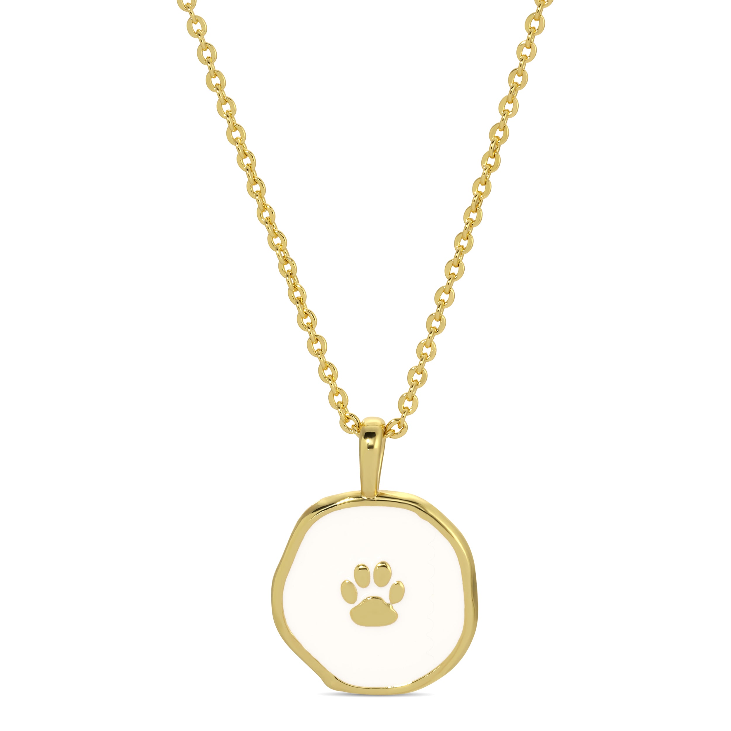 Pet paw print necklace best sale