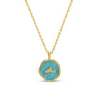 Blue Horizon Whale Tail Necklace - Splendid Iris