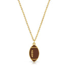 Touch Down! Enamel Football Necklace - Splendid Iris