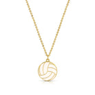 Perfect Serve! Enamel Volleyball Necklace - Splendid Iris