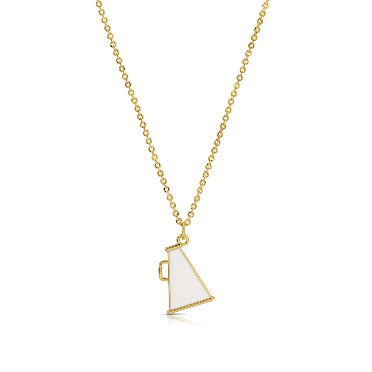 Gameday Spirit! Enamel Megaphone Necklace - Splendid Iris