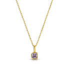 Birthstone Solitaire Necklace - Splendid Iris