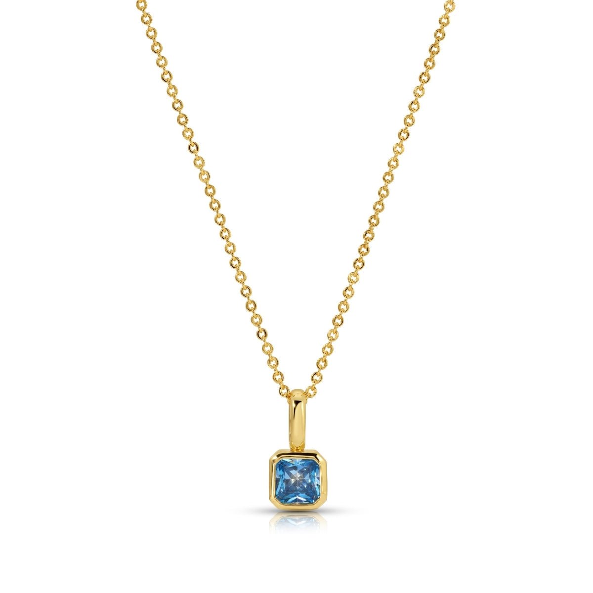 Birthstone Solitaire Necklace - Splendid Iris