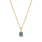 Birthstone Solitaire Necklace - Splendid Iris