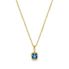 Birthstone Solitaire Necklace - Splendid Iris