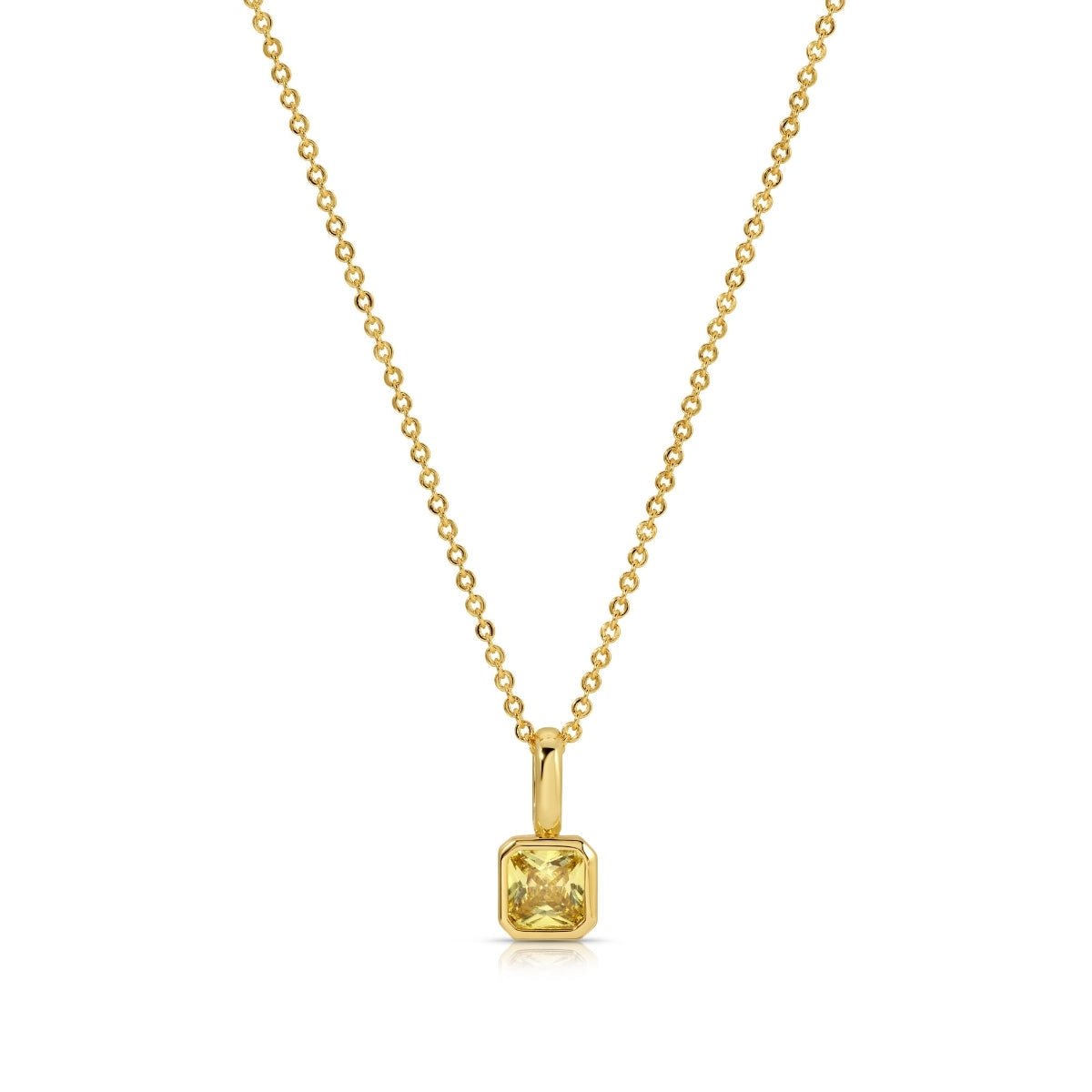 Birthstone Solitaire Necklace - Splendid Iris