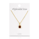 Birthstone Solitaire Necklace - Splendid Iris