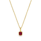 Birthstone Solitaire Necklace - Splendid Iris