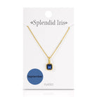 Birthstone Solitaire Necklace - Splendid Iris