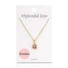 Birthstone Solitaire Necklace - Splendid Iris