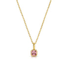 Birthstone Solitaire Necklace - Splendid Iris