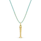 Rising Tide Fish Pendant Necklace - Splendid Iris