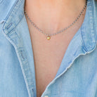 Petite Heart Water Resistant Necklace - Splendid Iris