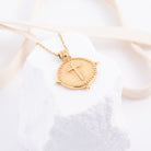 Vintage Vibe Cross Pendant - Water Resistant - Splendid Iris