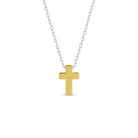 Small Simple Cross Necklace - Splendid Iris