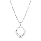 Long or Doubled Up Elongated Large Open Drop Necklace - Splendid Iris