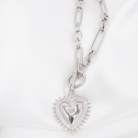 Heart Statement Toggle Necklace - Splendid Iris