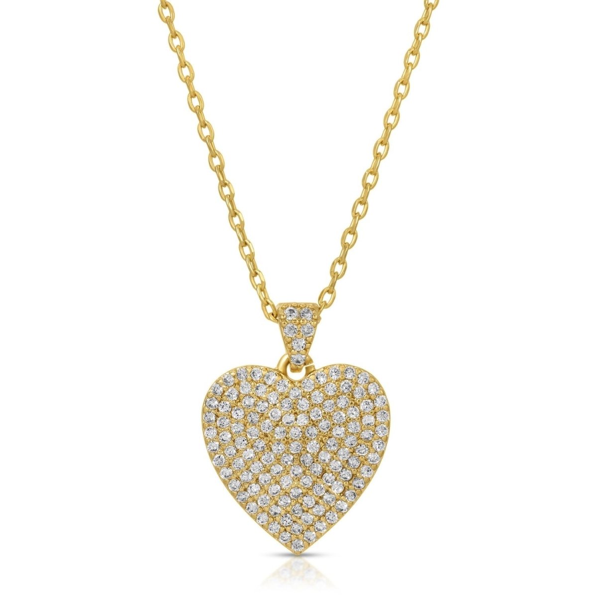 Pave Heart Pendant - Splendid Iris