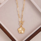 Flower Toggle Necklace - Splendid Iris