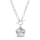 Flower Toggle Necklace - Splendid Iris