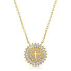 Shimmering Cross Necklace - Splendid Iris