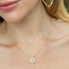 Shimmering Cross Necklace - Splendid Iris
