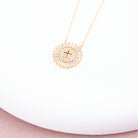 Shimmering Cross Necklace - Splendid Iris