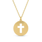 BFF Necklaces - Pair of Cross Necklaces - Splendid Iris