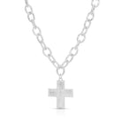 Cross Statement Necklace - Splendid Iris