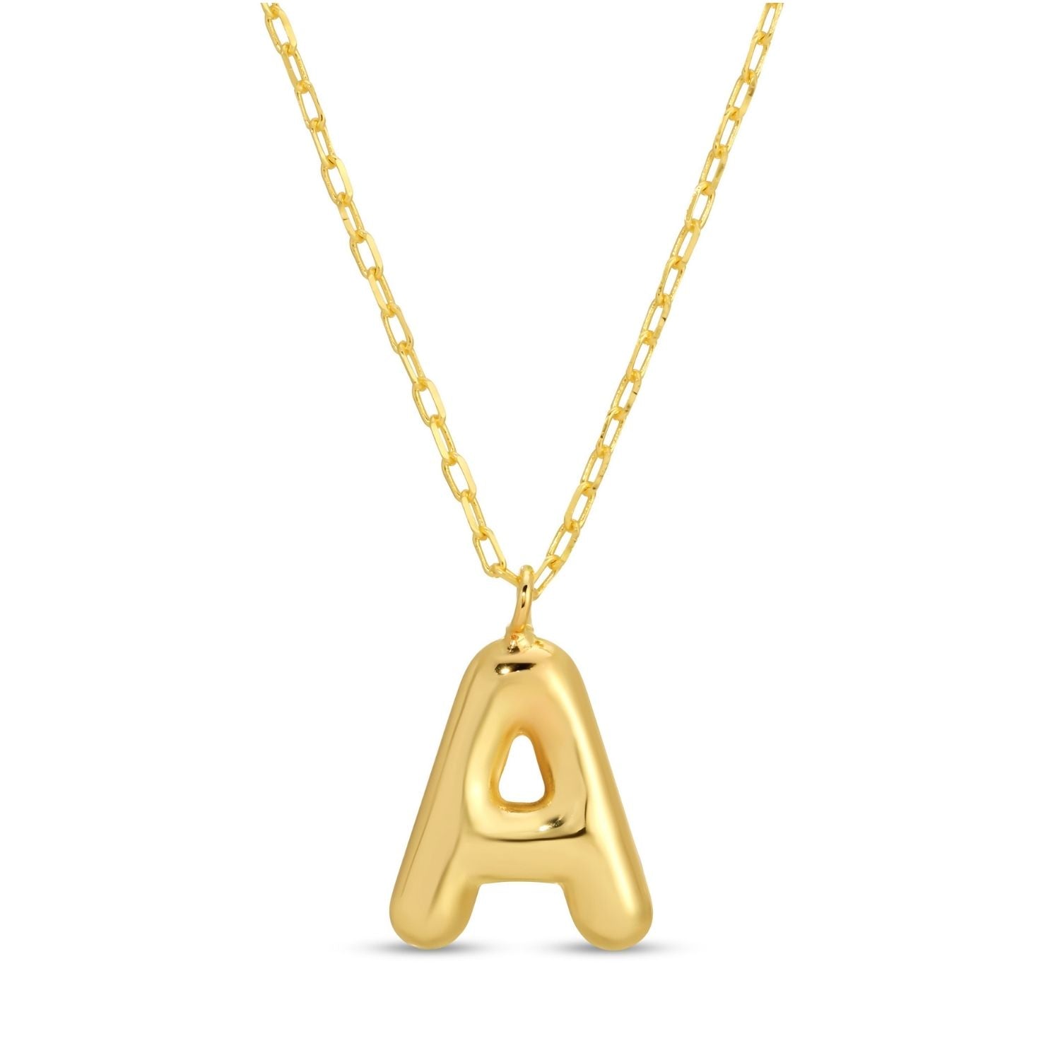 Large Balloon Initial Pendant - Splendid Iris