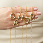 Large Balloon Initial Pendant - Splendid Iris