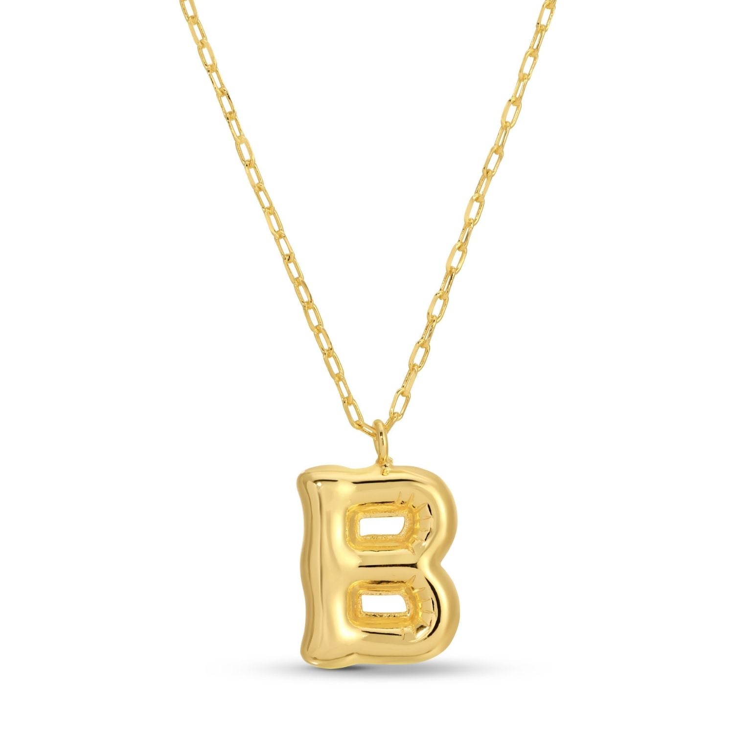 Large Balloon Initial Pendant - Splendid Iris