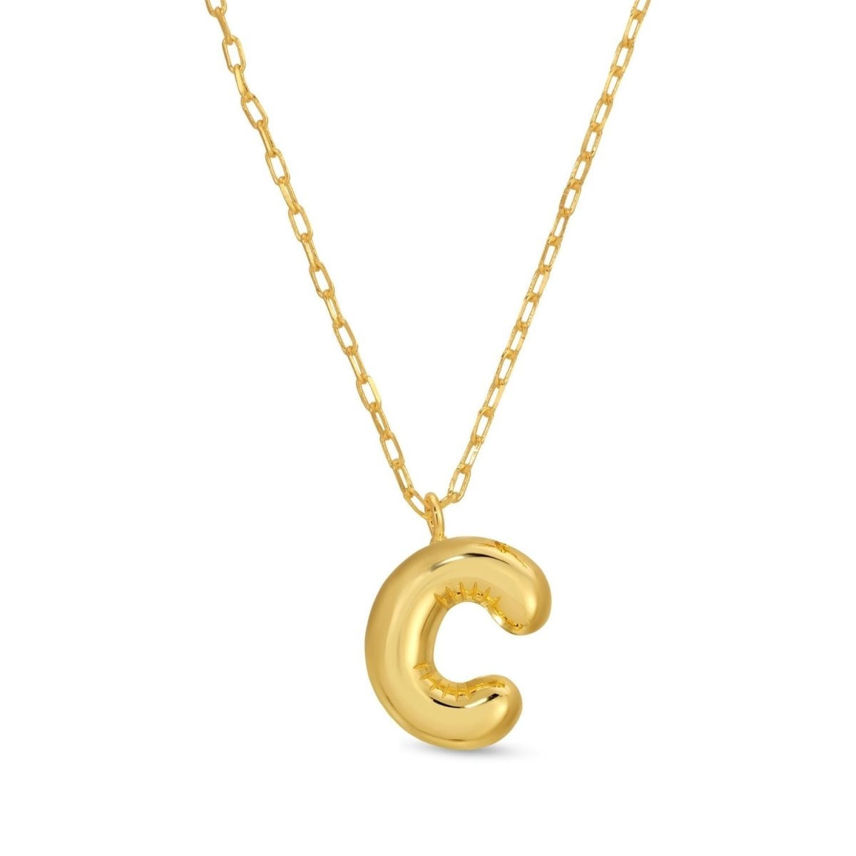 Large Balloon Initial Pendant - Splendid Iris
