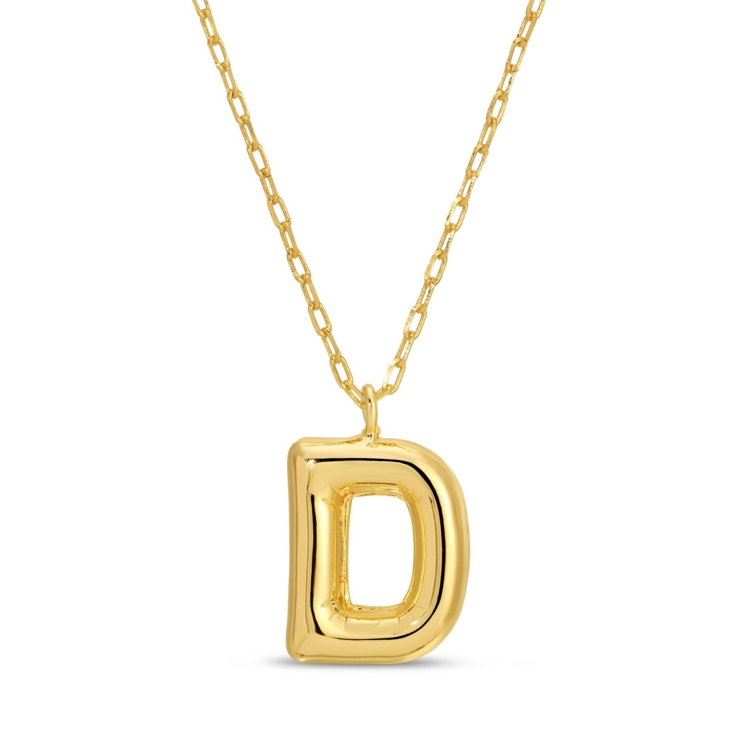 Large Balloon Initial Pendant - Splendid Iris