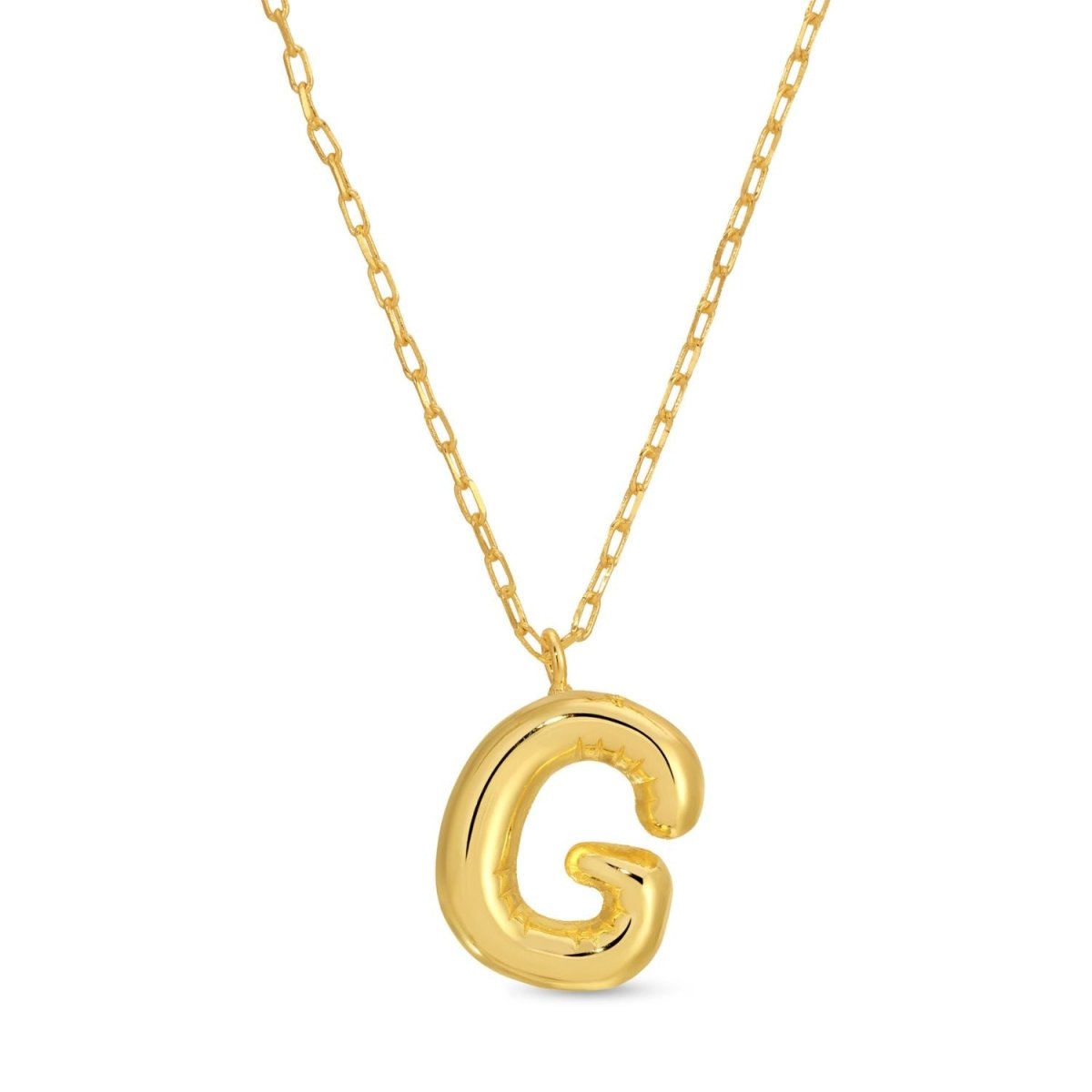 Large Balloon Initial Pendant - Splendid Iris