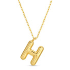 Large Balloon Initial Pendant - Splendid Iris