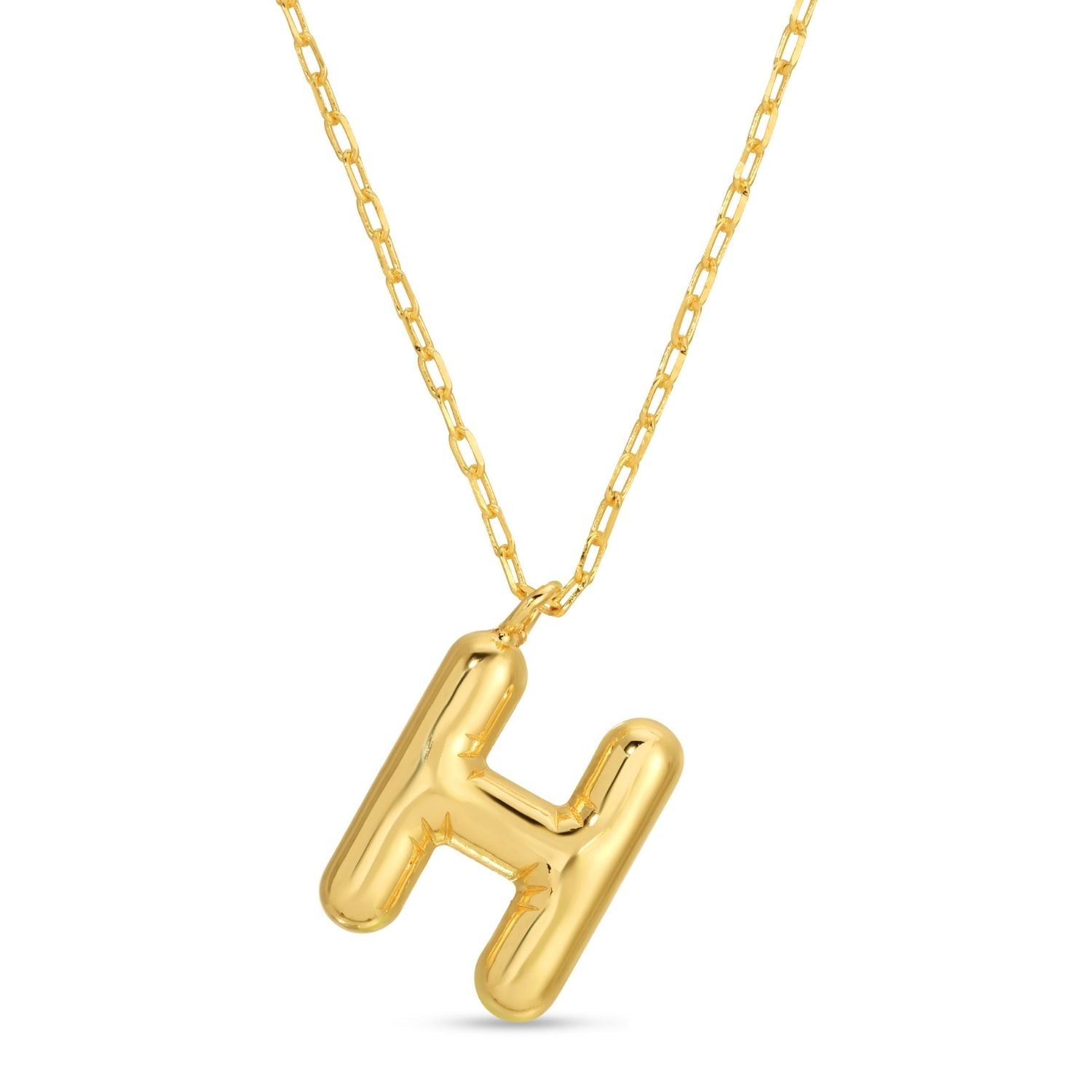 Large Balloon Initial Pendant - Splendid Iris