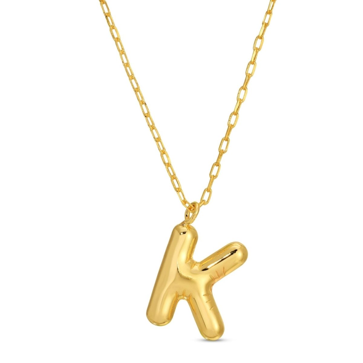 Large Balloon Initial Pendant - Splendid Iris