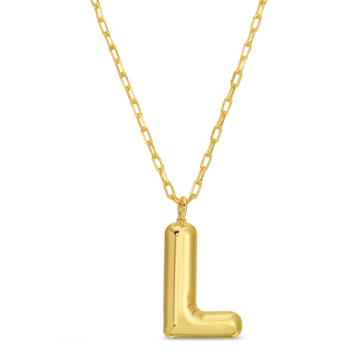 Large Balloon Initial Pendant - Splendid Iris