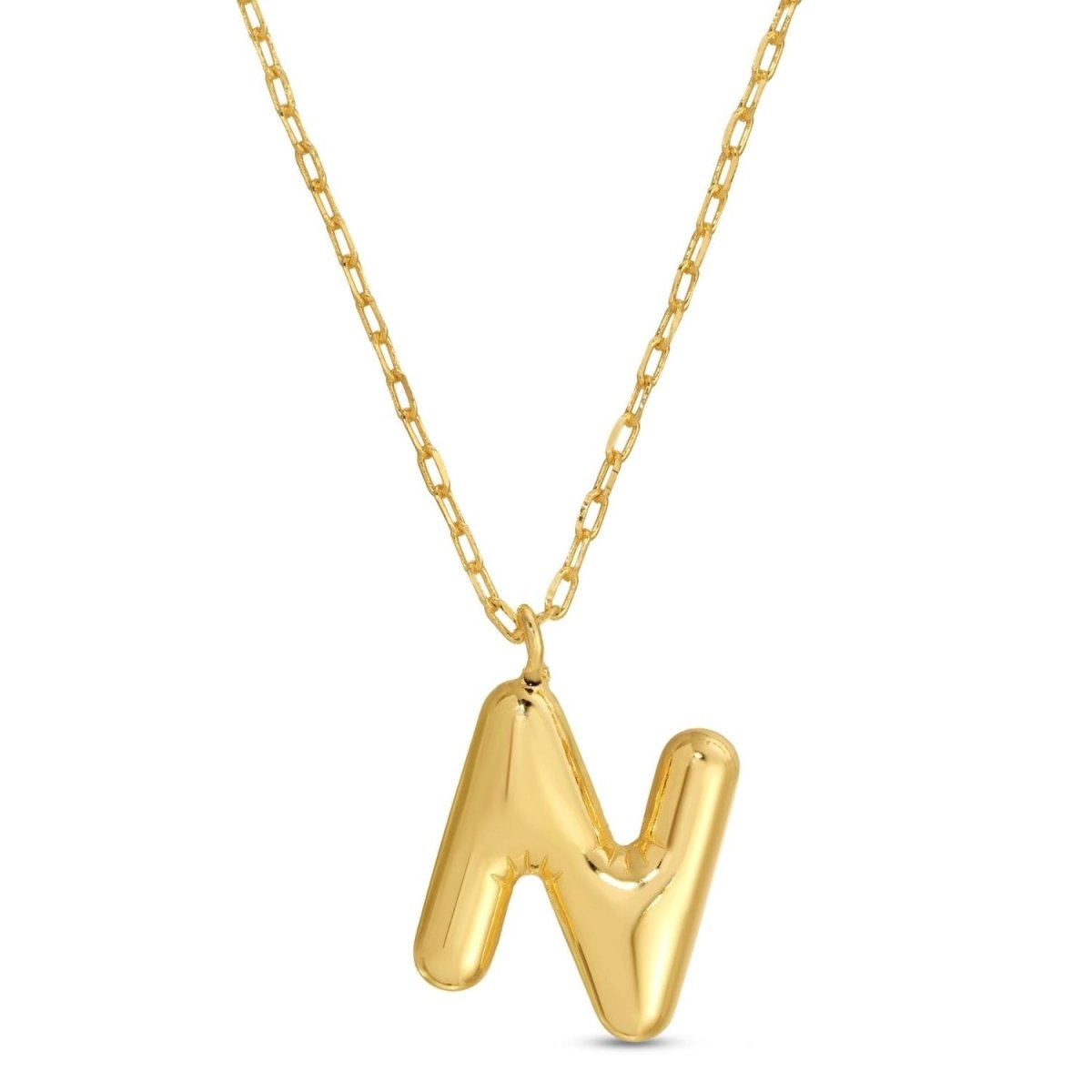 Large Balloon Initial Pendant - Splendid Iris