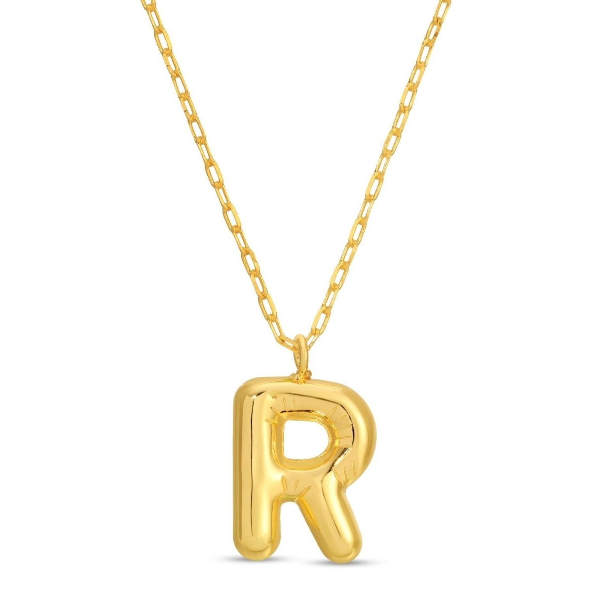 Large Balloon Initial Pendant - Splendid Iris