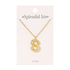 Large Balloon Initial Pendant - Splendid Iris