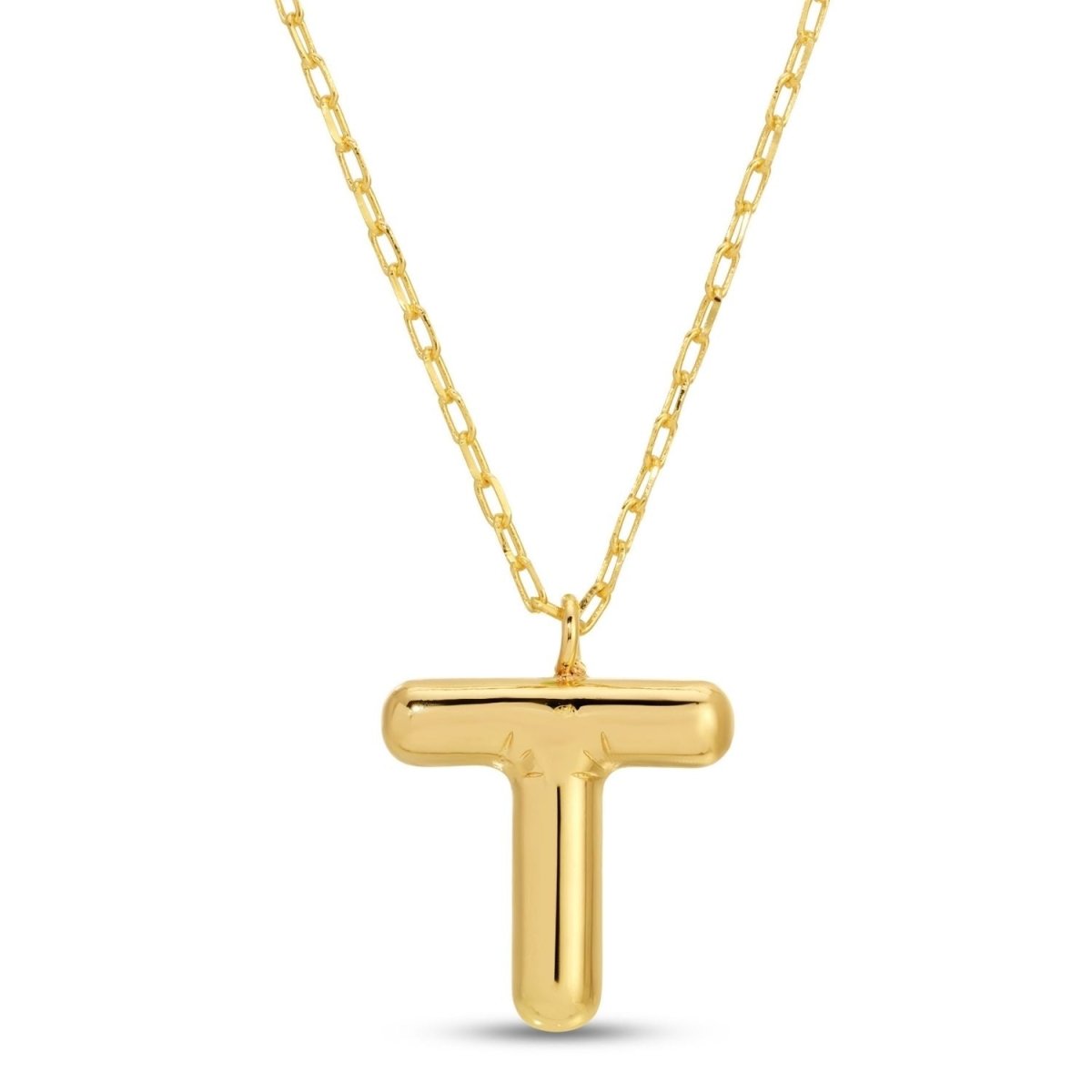 Large Balloon Initial Pendant - Splendid Iris