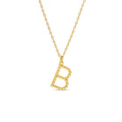 Delicate Initial Pendants - Splendid Iris